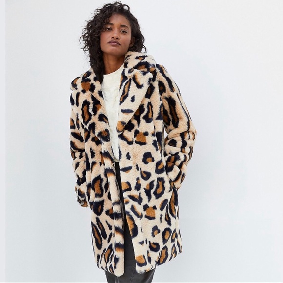 Sanctuary Jackets & Blazers - Sanctuary Faux Fur Leopard Coat
